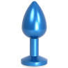 Kiotos Plug bijou en Alu Gem Light 6 x 2.8 cm Bleu